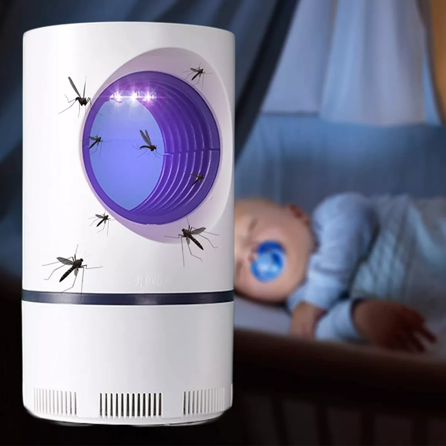 Lampara LED atrapa mosquitos USB